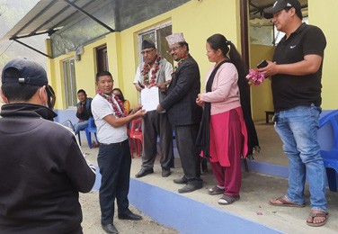 The School Built in Dhading