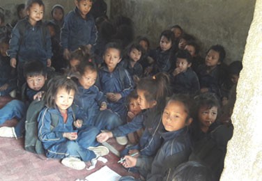 Critical Situation of school students in Dhading